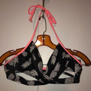 Pink Pineapple Bikini Top